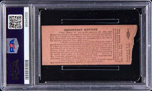 1948 New York Yankees Vs Cleveland Indians Ticket Stub * Joe Dimaggio 1948 New York Yankees Vs Cleveland Indians Ticket Stub * Joe Dimaggio