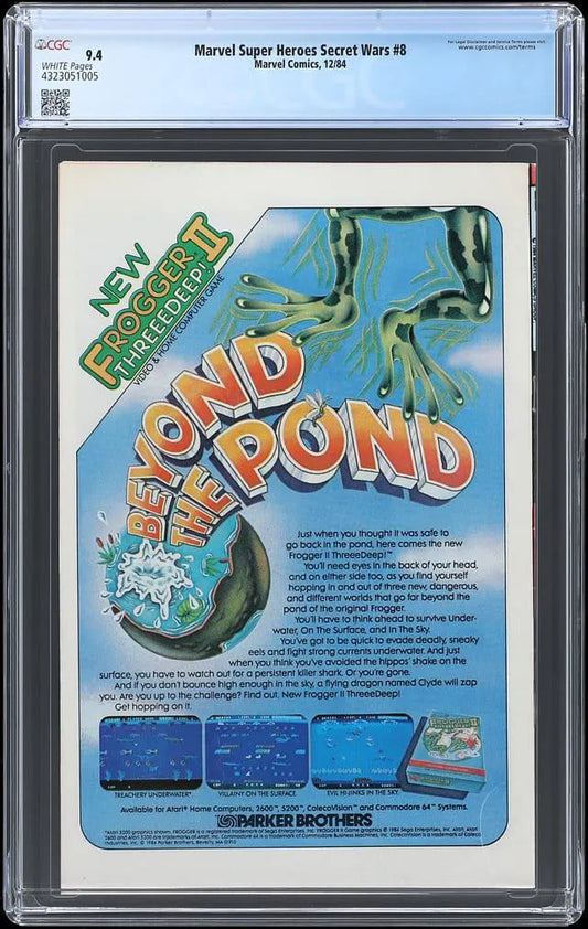 CGC Graded Comic Lot - Marvel Secret Wars #8 9.4, Daredevil #4 6.5, Jonny Quest #1 4.5 - Rare Collector's Set!