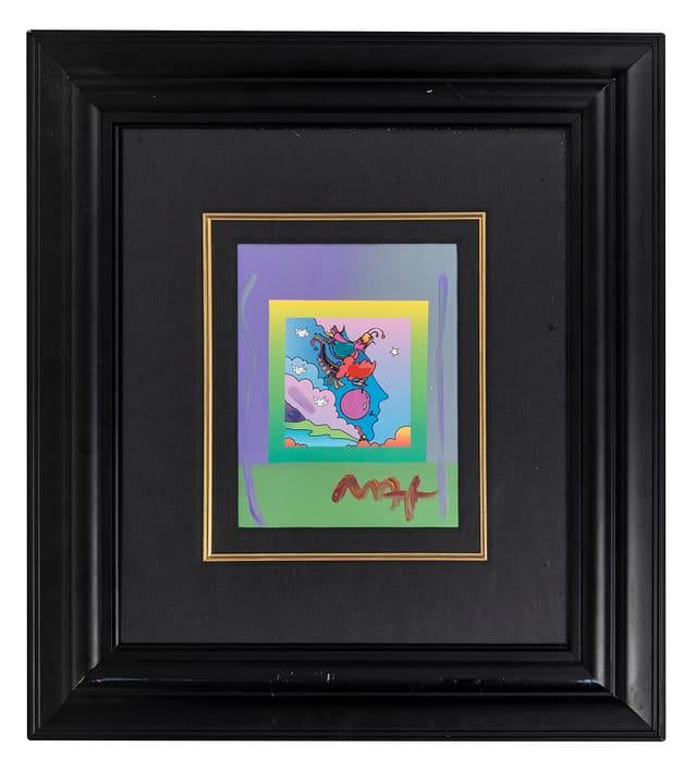 Ensemble de lithographies signées Peter Max – Statue de la Liberté, Beauté Blushing, Woodstock – Art encadré avec détails peints à la main OFFRE À DURÉE LIMITÉE !!!