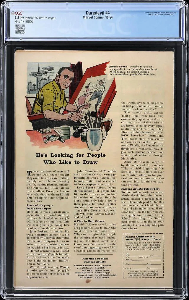 CGC Graded Comic Lot - Marvel Secret Wars #8 9.4, Daredevil #4 6.5, Jonny Quest #1 4.5 - Rare Collector's Set!